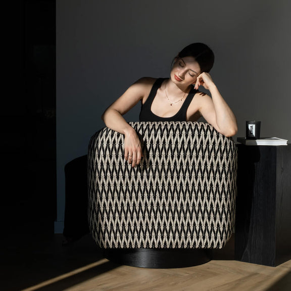 Fotel Graff z obrotową podstawą