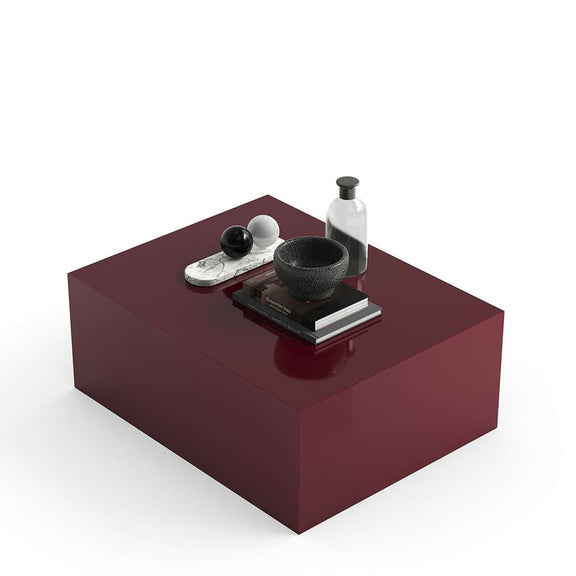 Stolik Kawowy KOVU - Bordowy