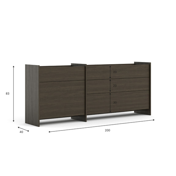Komoda duża Clea - Dąb Dunin