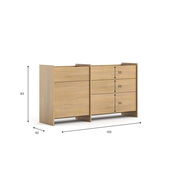 Komoda mała Clea - Dąb Gaja