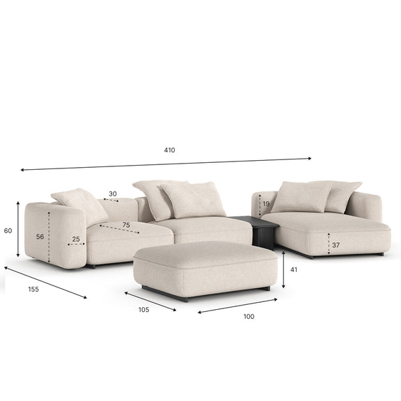 Narożnik zestaw 3 Moodu