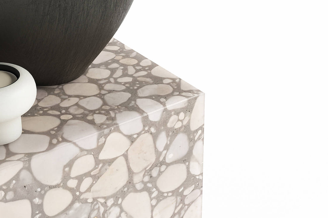 Stolik z konglomeratu kamiennego? Oto powrót do natury!